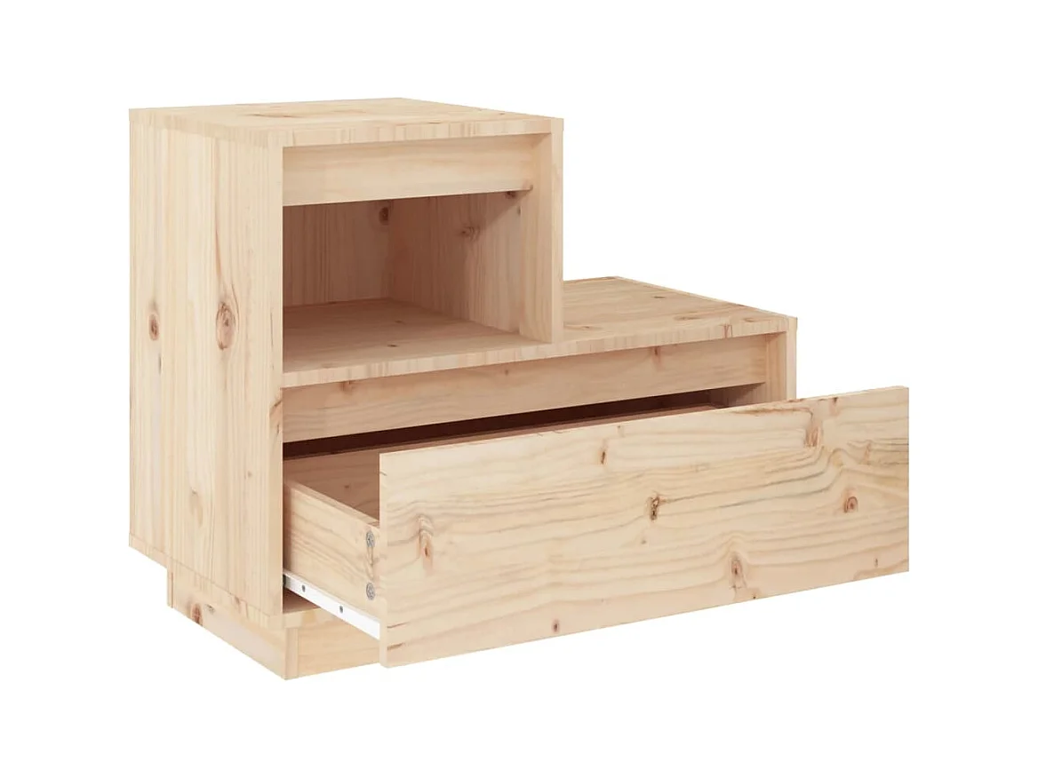 Kværndrup  Table de chevet 60x34x51 cm Bois de pin solide