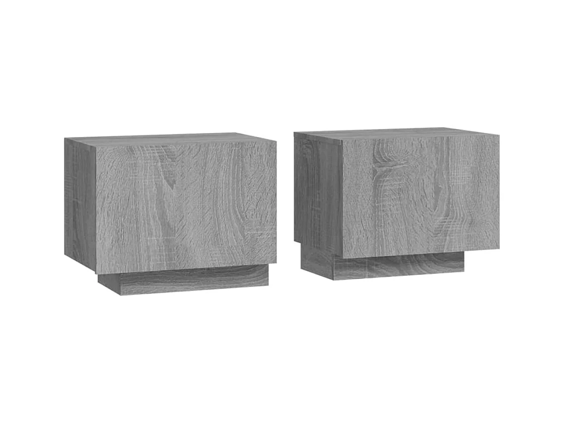 Cedar City  Table de chevet Sonoma gris 100x35x40 cm Bois d'ingénierie