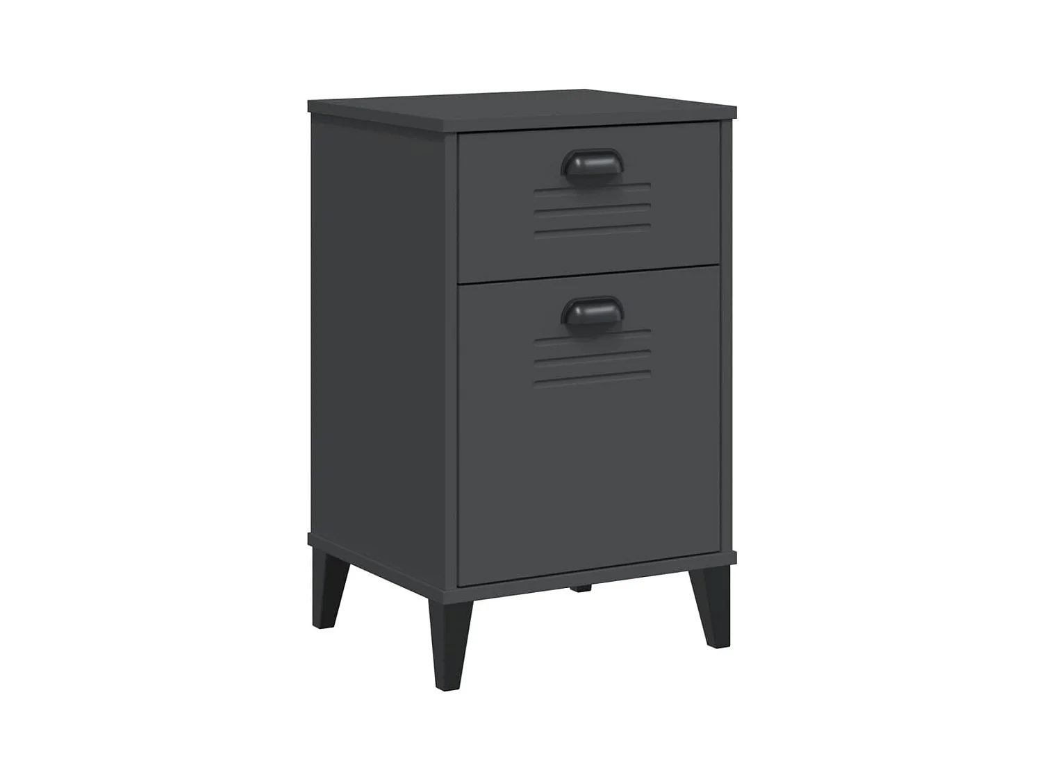 Nyfsa  Table de chevet VIKEN gris anthracite bois d'ingénierie
