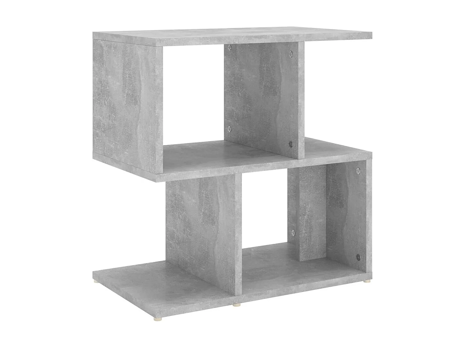Kerwin  Table de chevet gris béton 50x30x51,5 cm bois d'ingénierie