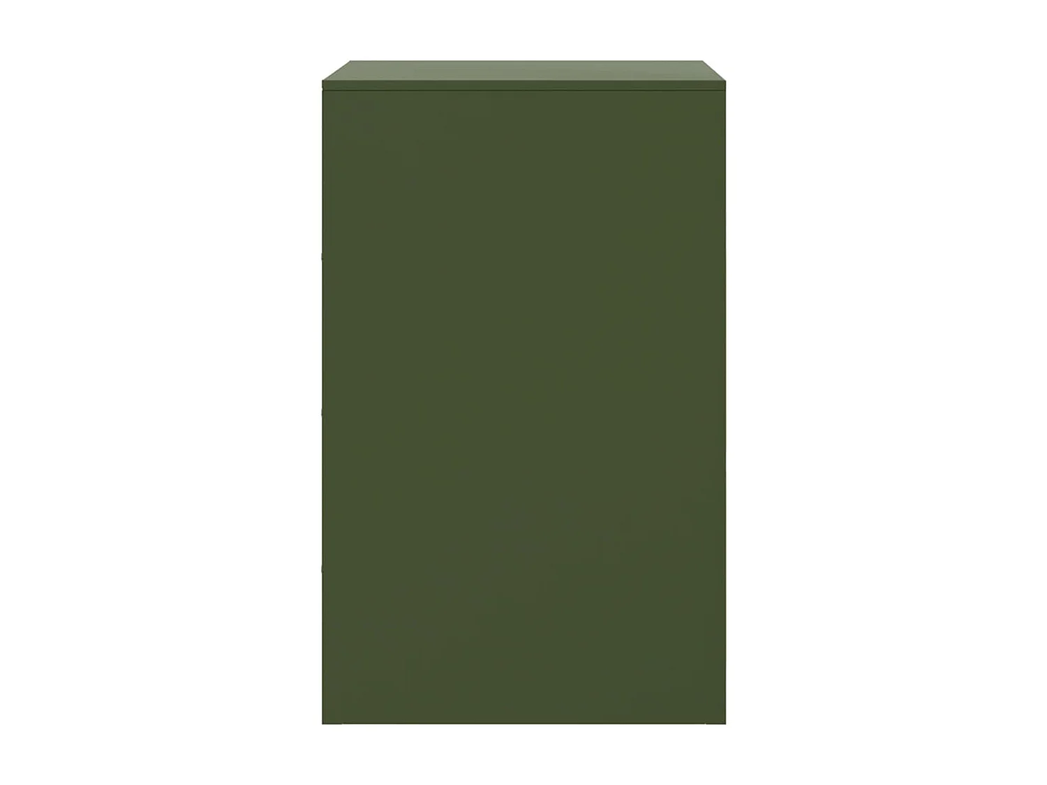 Chasity  Tables de chevet 2 pcs vert olive 34,5x39x62 cm acier