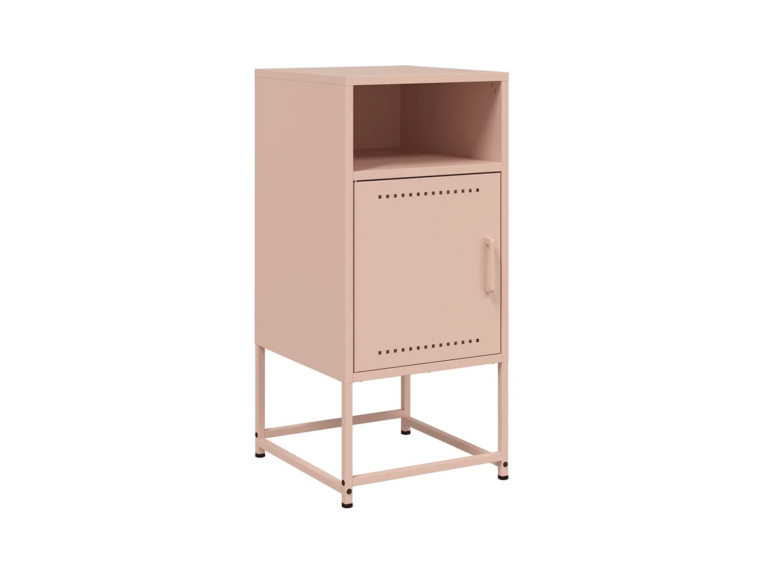 Jacek  Table de chevet rose 36x39x78 cm acier
