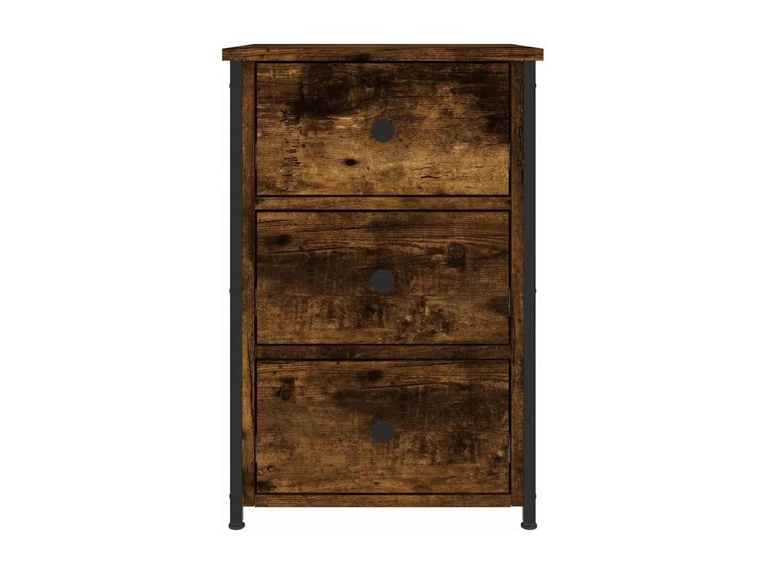 Elorin  Tables de chevet 2 pcs chêne fumé 40x36x60 cm bois d’ingénierie