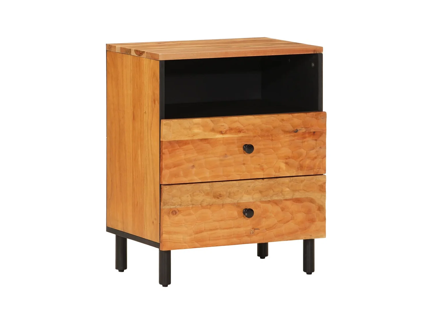 Yilmaz  Table de chevet 50x33x60 cm bois d'acacia solide