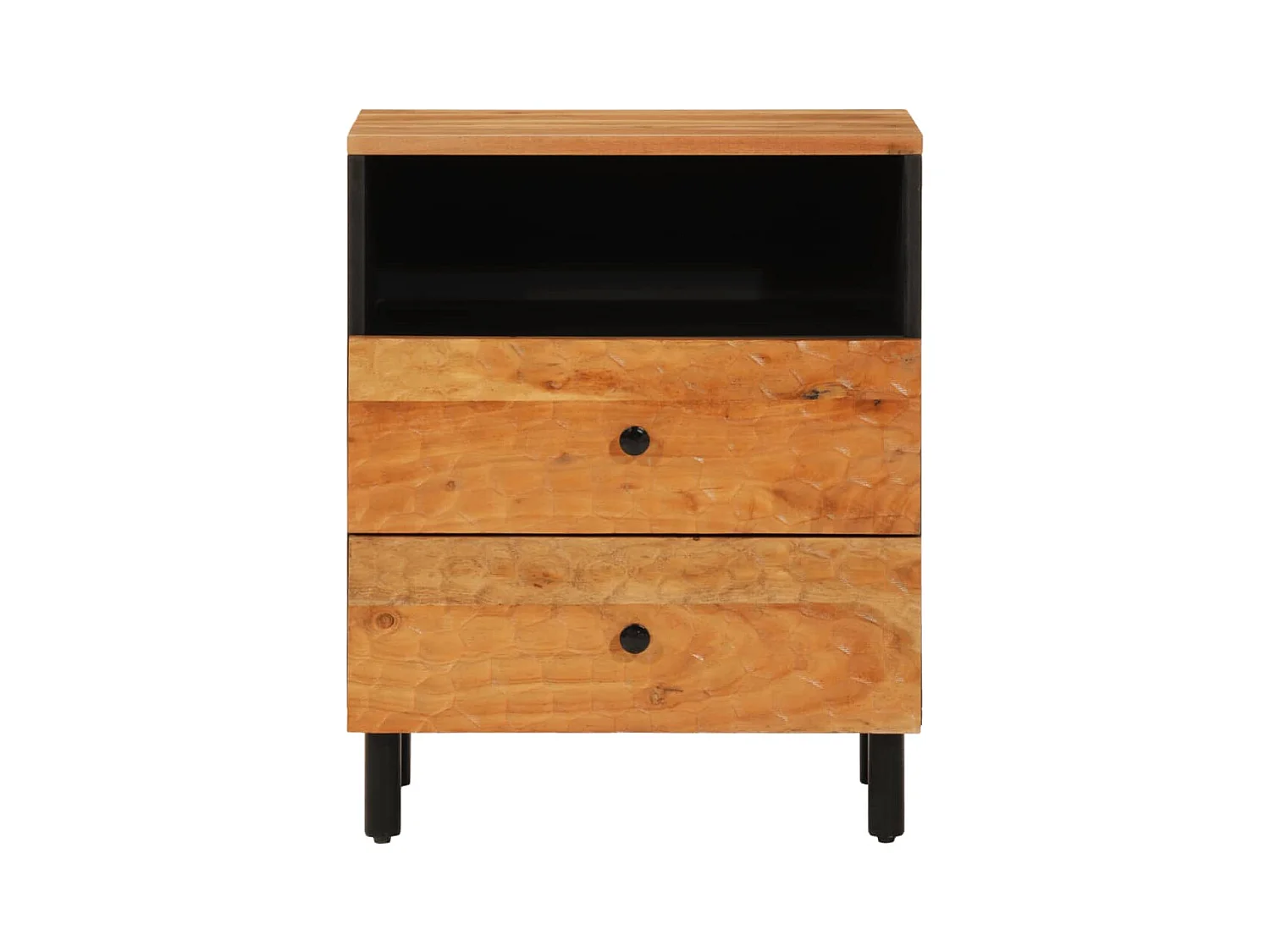 Yilmaz  Table de chevet 50x33x60 cm bois d'acacia solide