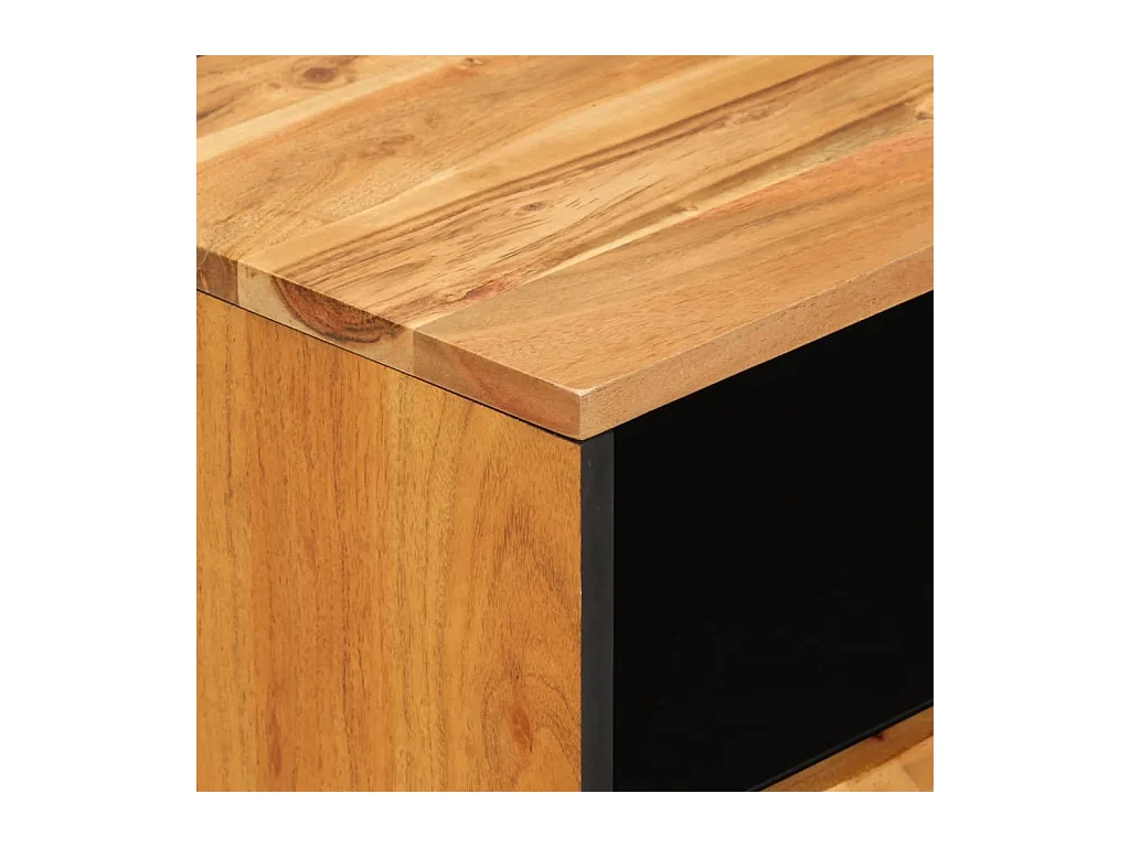 Yilmaz  Table de chevet 50x33x60 cm bois d'acacia solide