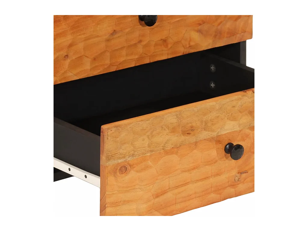 Yilmaz  Table de chevet 50x33x60 cm bois d'acacia solide