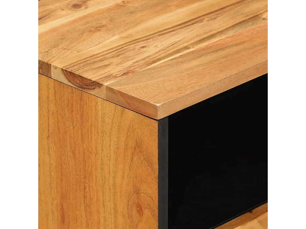 Yilmaz  Table de chevet 50x33x60 cm bois d'acacia solide