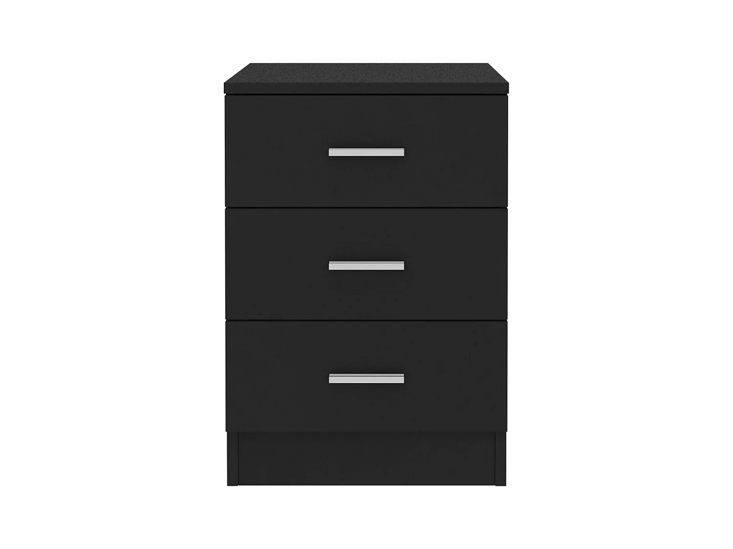 Drumraney  Tables de chevet 2 pcs Noir 38x35x56 cm Bois d'ingénierie