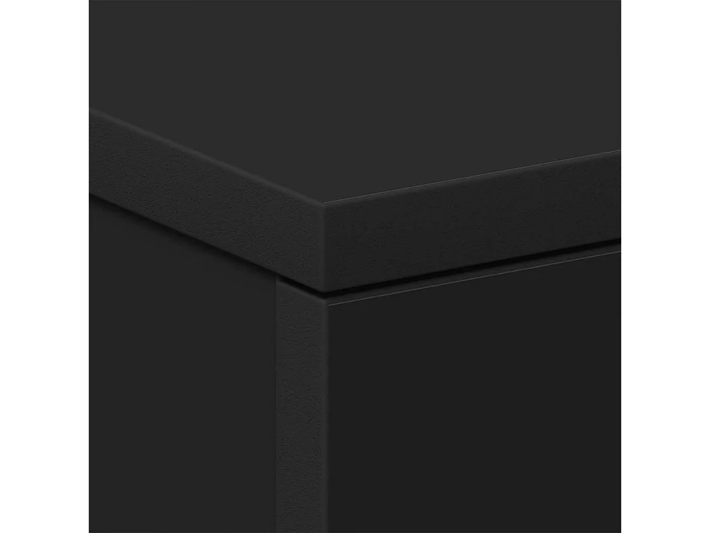 Drumraney  Tables de chevet 2 pcs Noir 38x35x56 cm Bois d'ingénierie