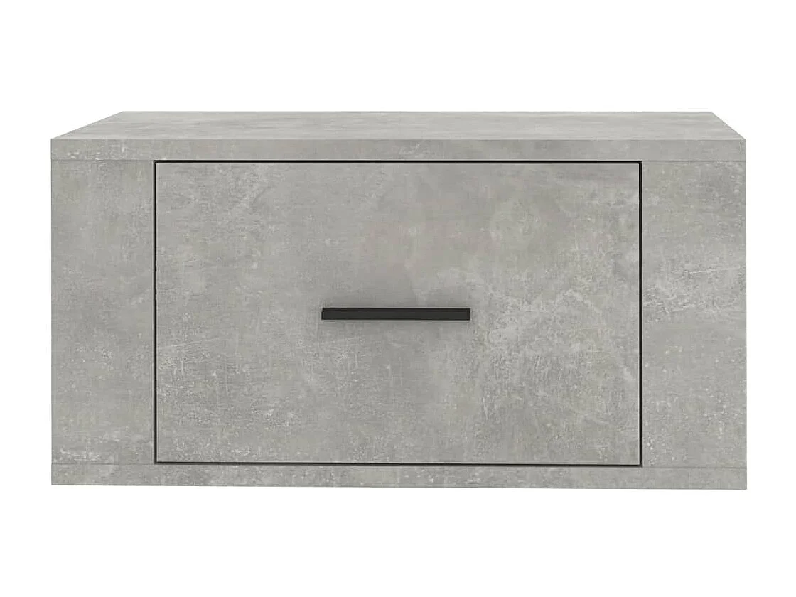 Culpeper  Table de chevet murale Gris béton 50x36x25 cm