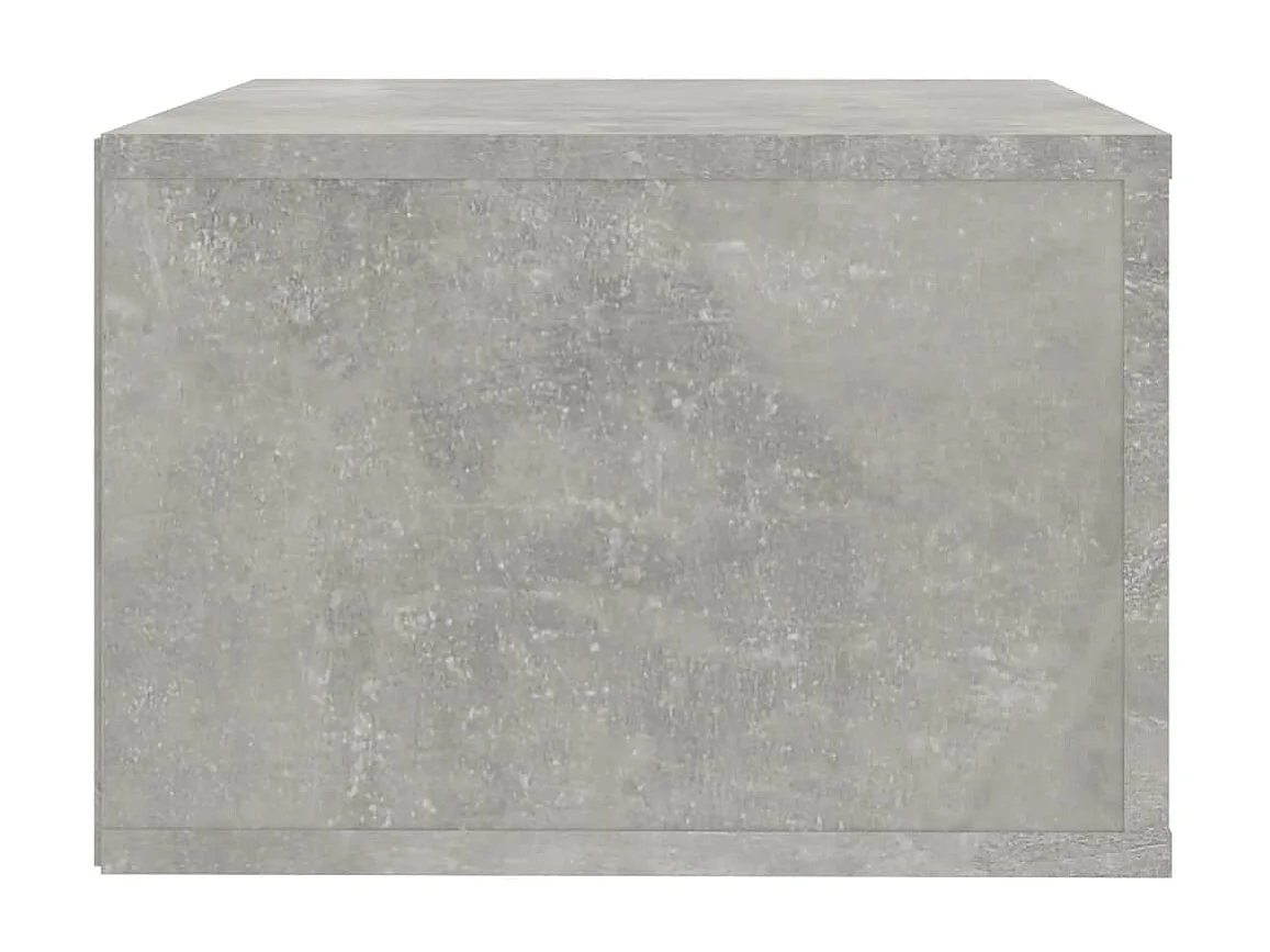 Culpeper  Table de chevet murale Gris béton 50x36x25 cm