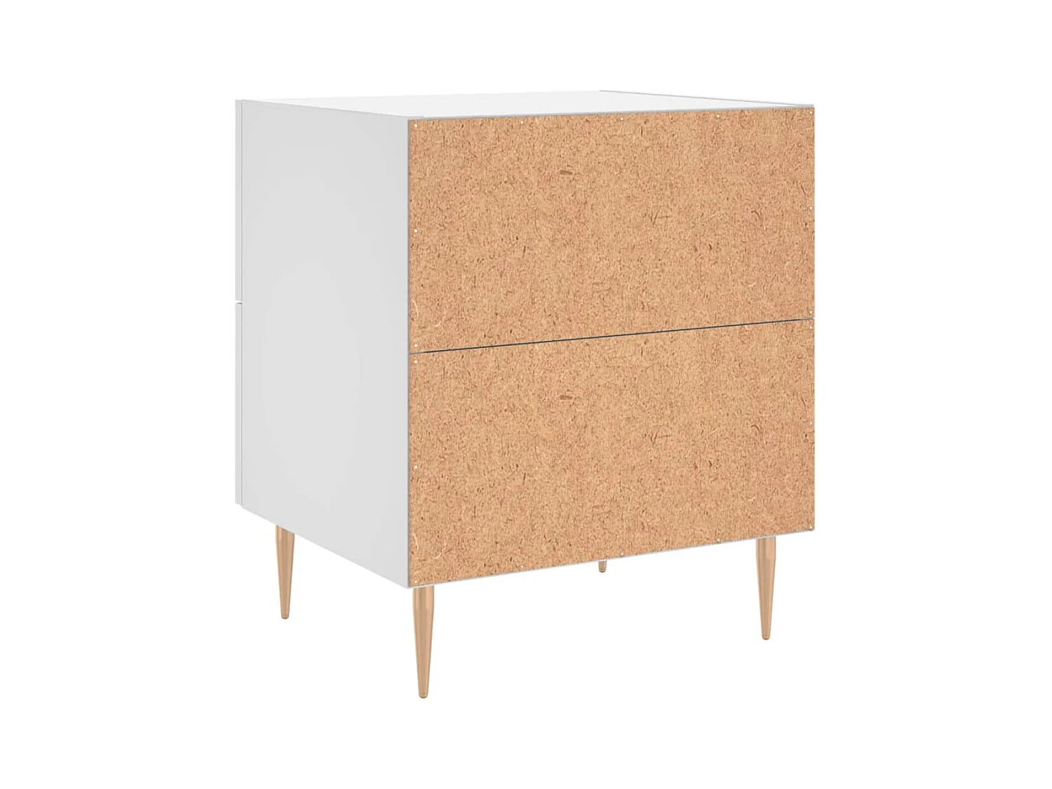 Villa Park  Tables de chevet 2 pcs blanc 40x35x47,5 cm bois d’ingénierie