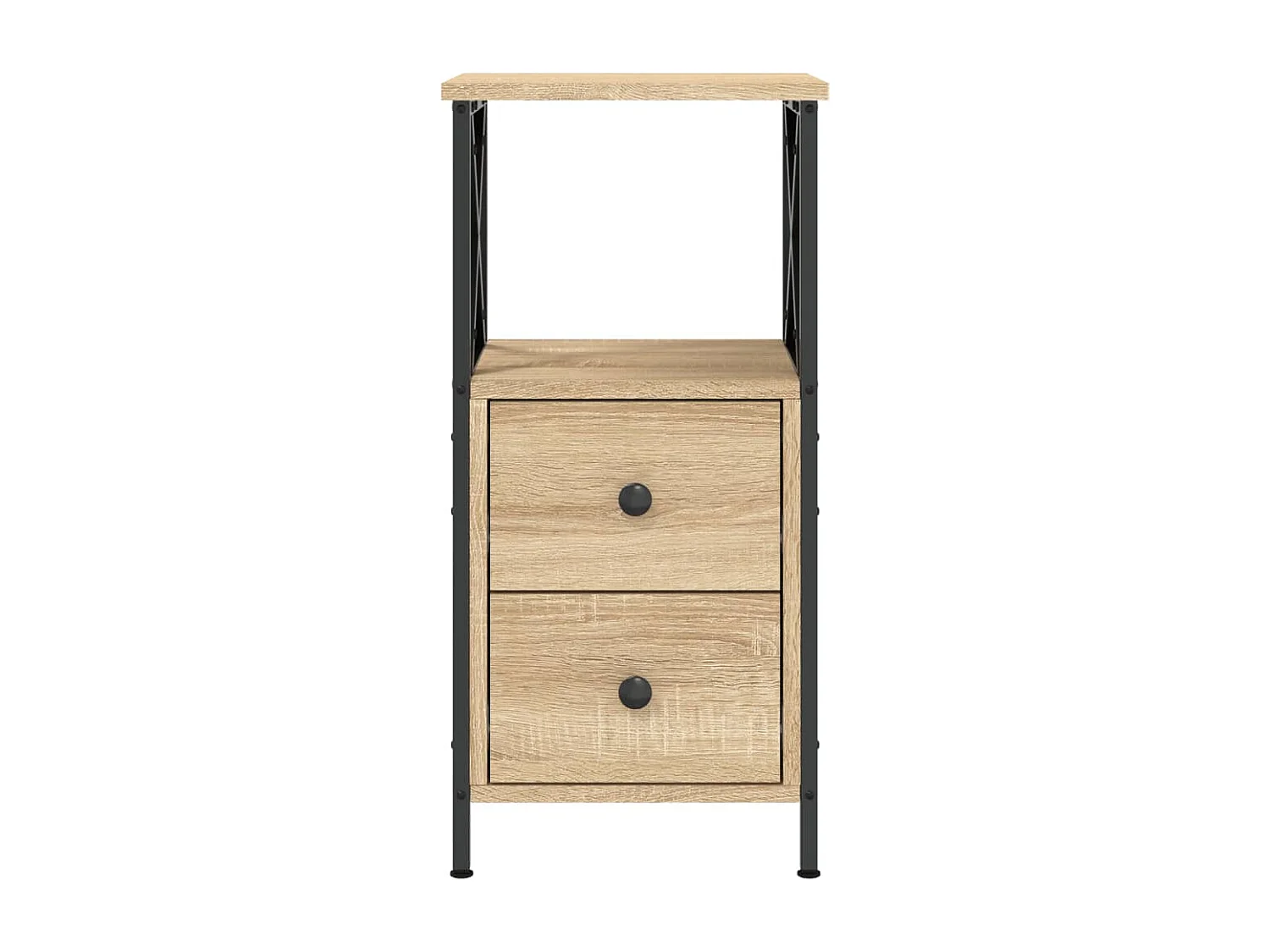 Quinn Hope  Table de chevet chêne sonoma 34x35,5x70 cm bois d'ingénierie