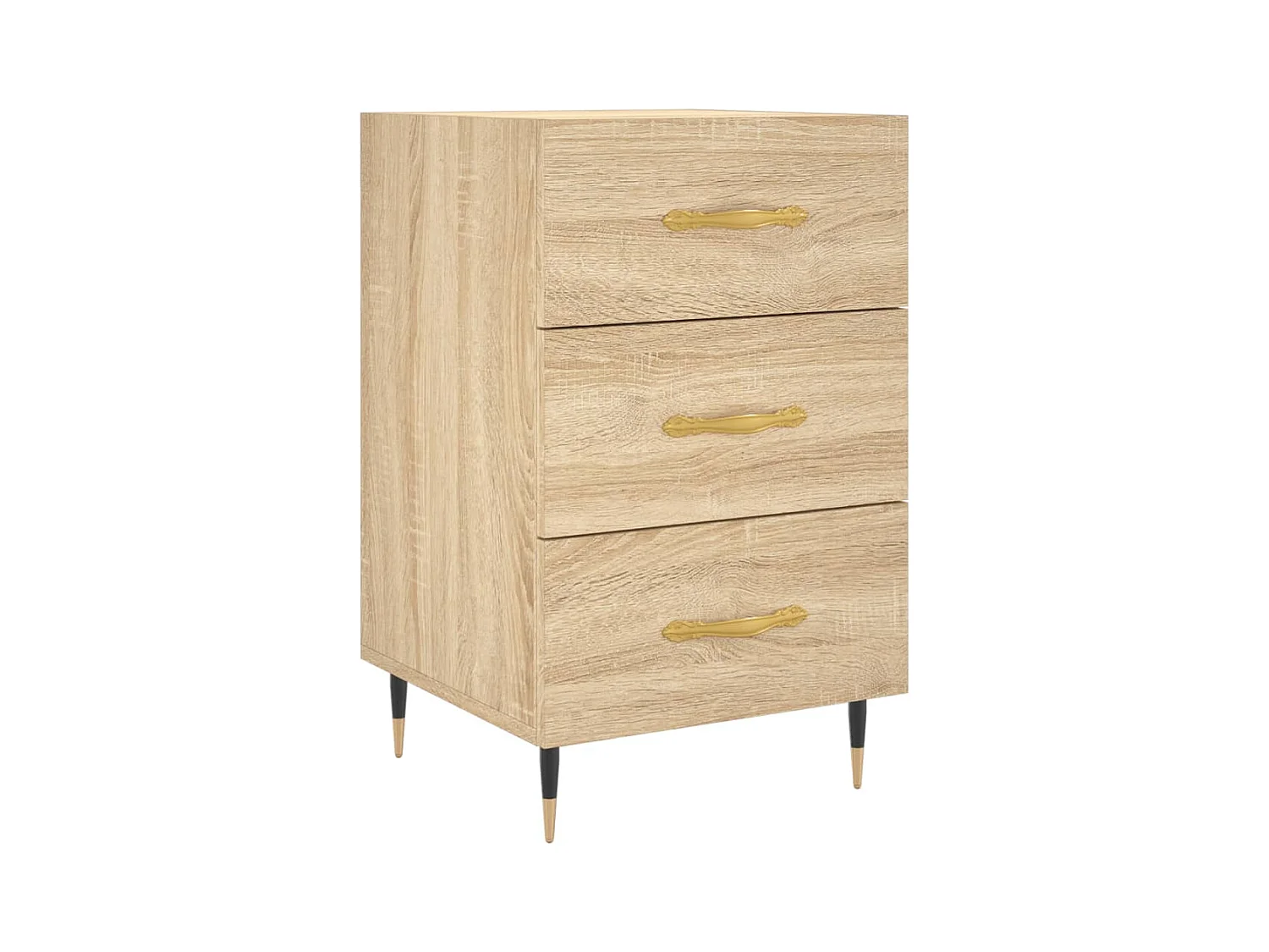 Maria Elise  Table de chevet chêne sonoma 40x40x66 cm bois d'ingénierie