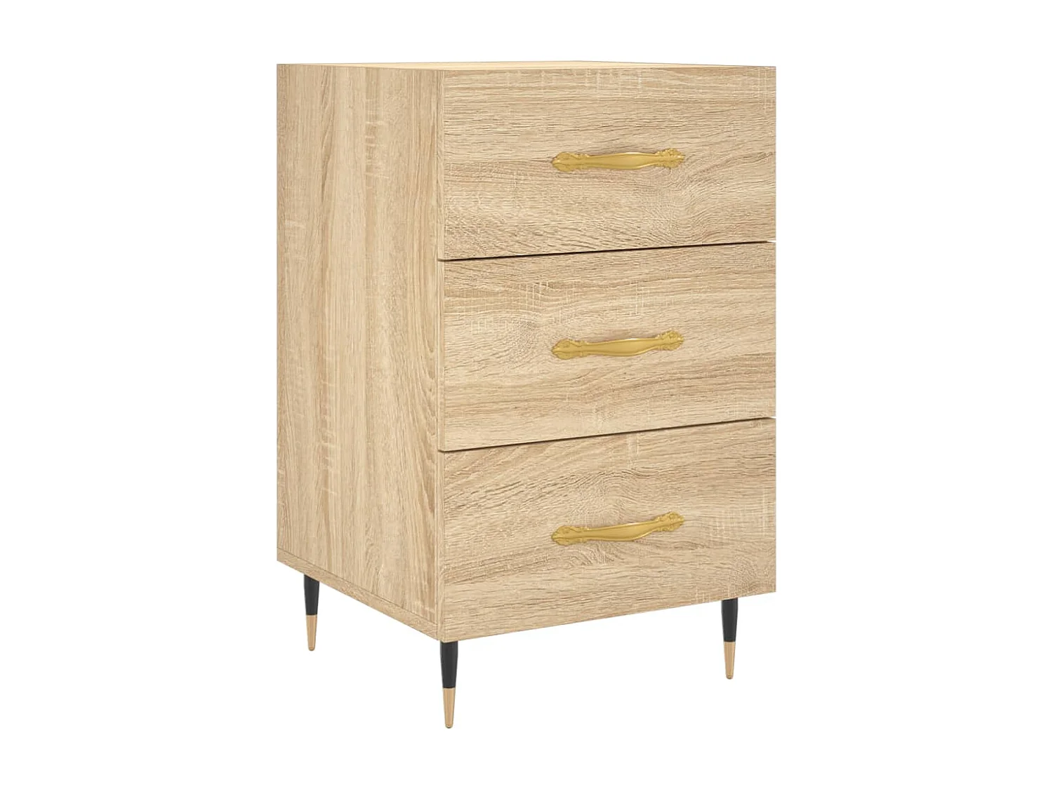 Maria Elise  Table de chevet chêne sonoma 40x40x66 cm bois d'ingénierie