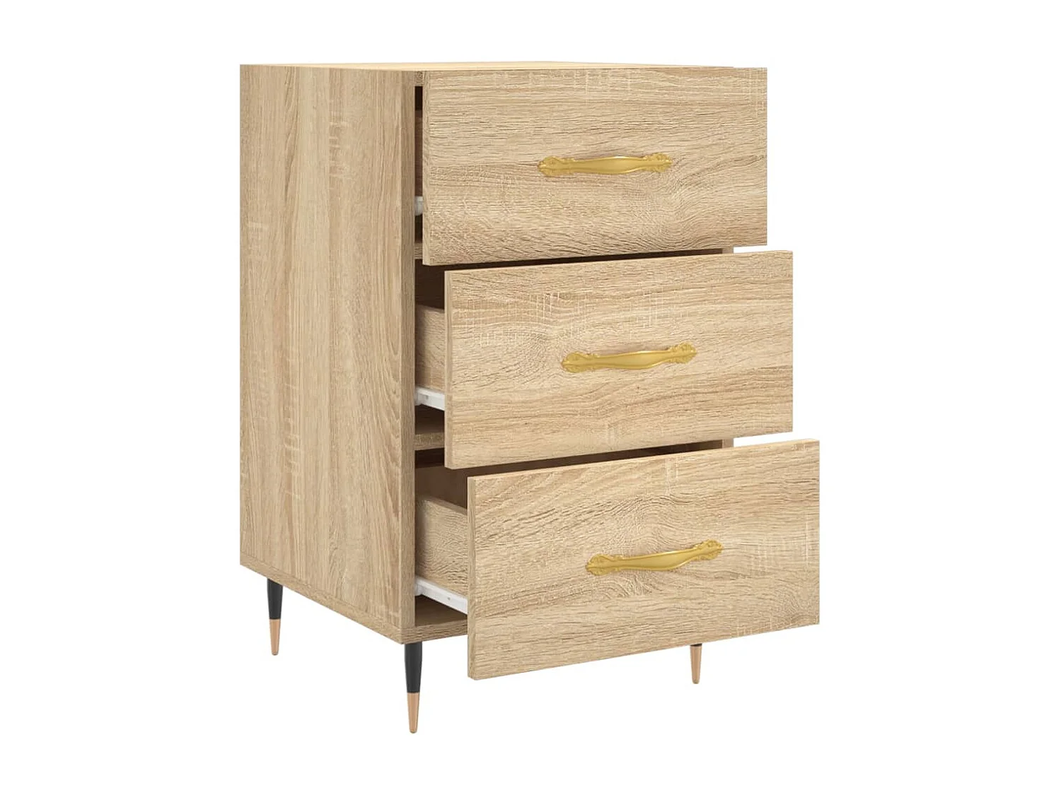 Maria Elise  Table de chevet chêne sonoma 40x40x66 cm bois d'ingénierie