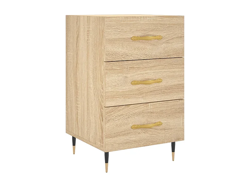 Maria Elise  Table de chevet chêne sonoma 40x40x66 cm bois d'ingénierie