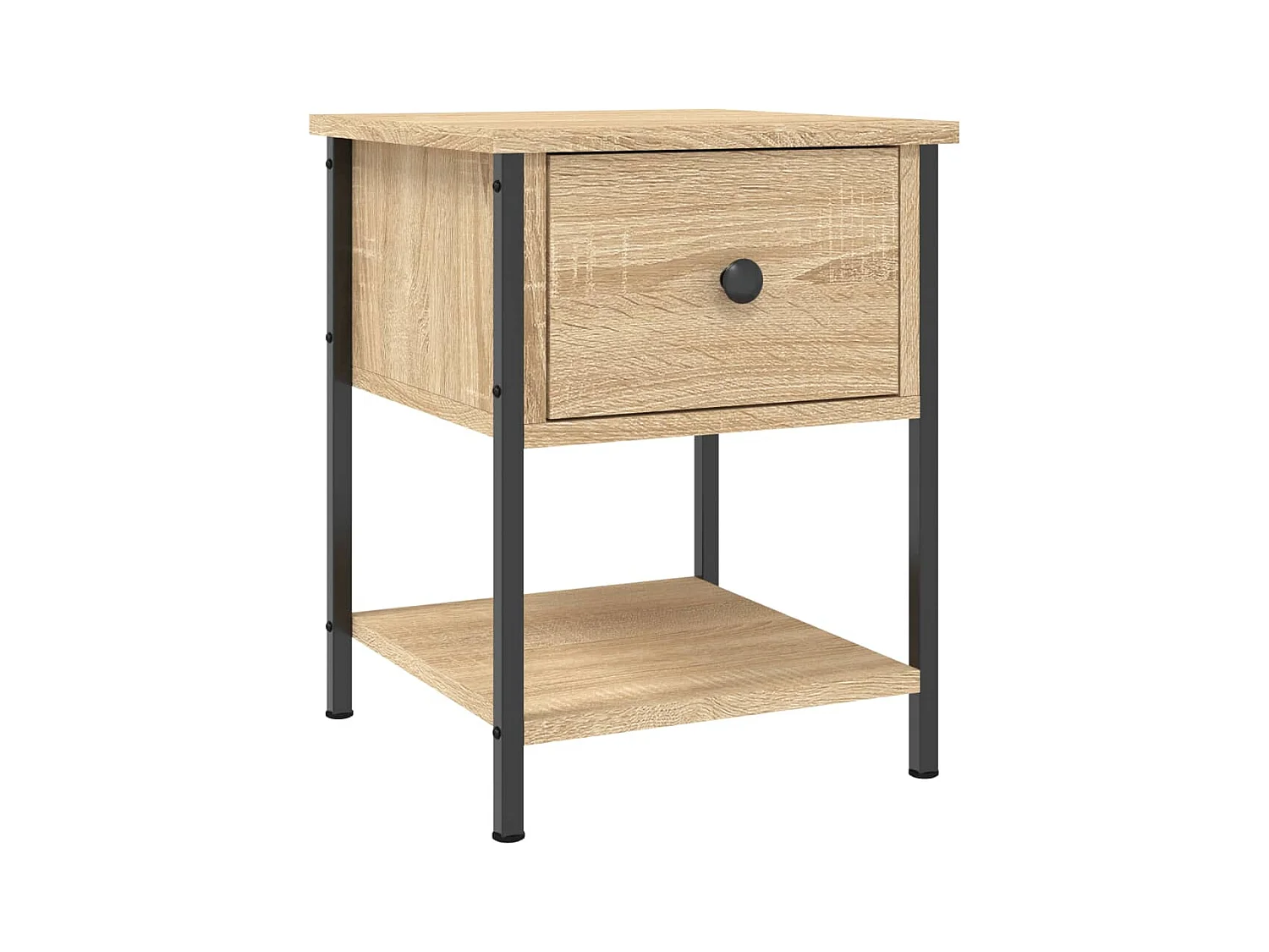 Buffalo  Table de chevet chêne sonoma 34x35,5x45 cm bois d'ingénierie