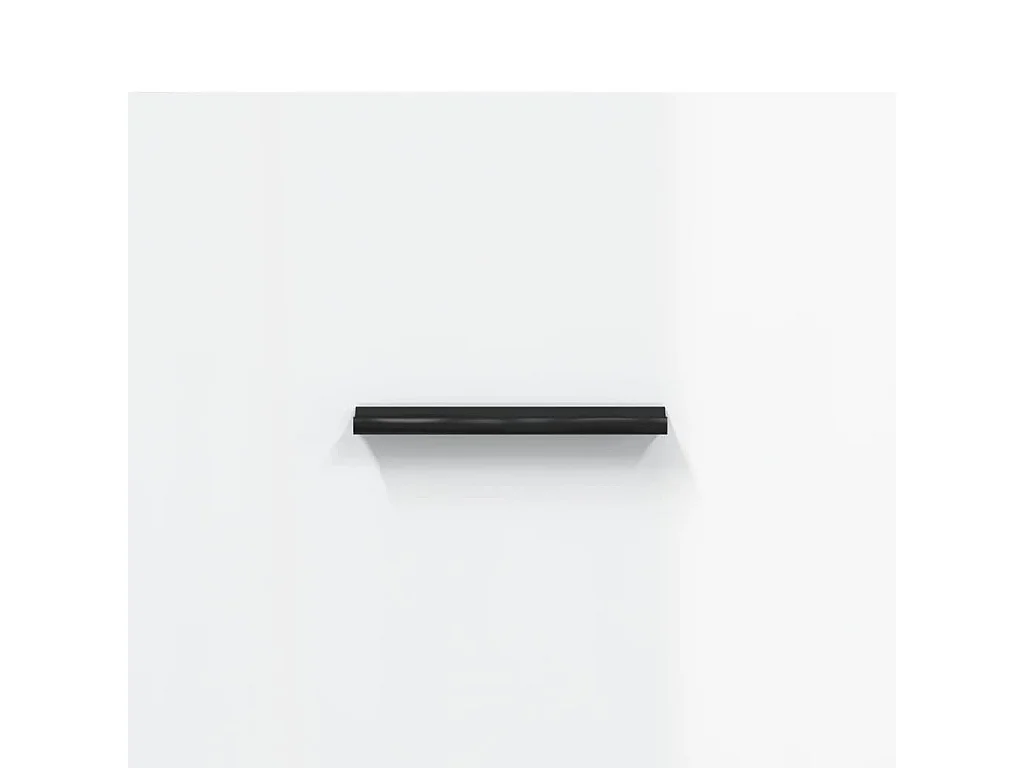 Brad John  Comodini 2 pz Bianco Lucido 40x35x47,5 cm in Legno Multistrato