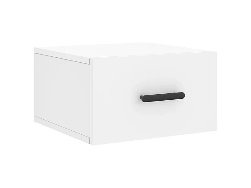 Cataula  Table de chevet murale blanc 35x35x20 cm