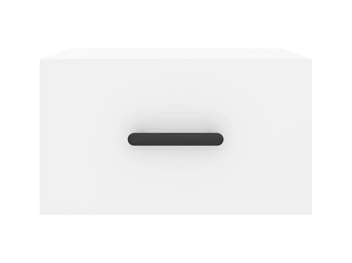 Cataula  Table de chevet murale blanc 35x35x20 cm