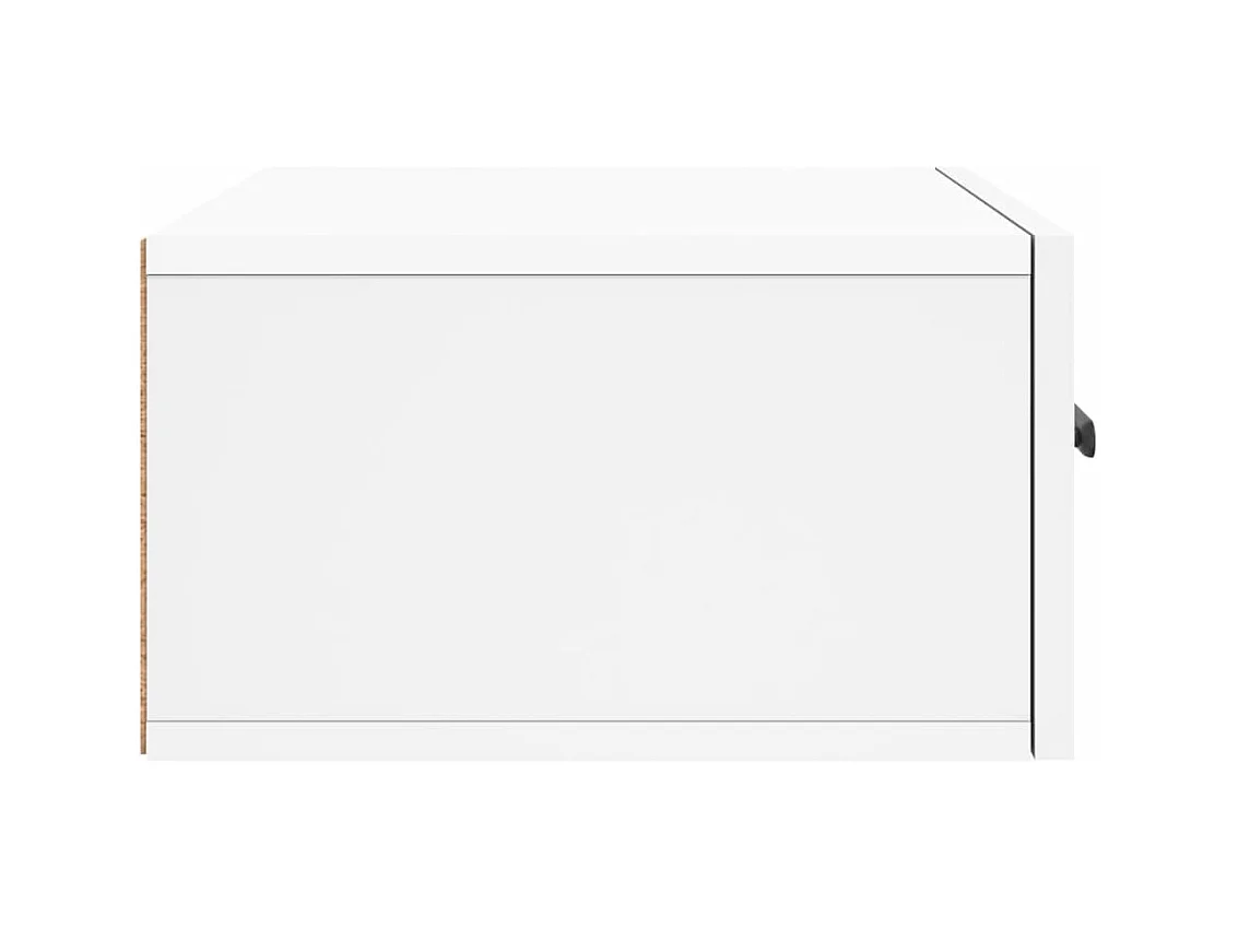 Cataula  Table de chevet murale blanc 35x35x20 cm