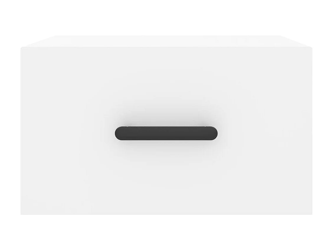 Cataula  Table de chevet murale blanc 35x35x20 cm