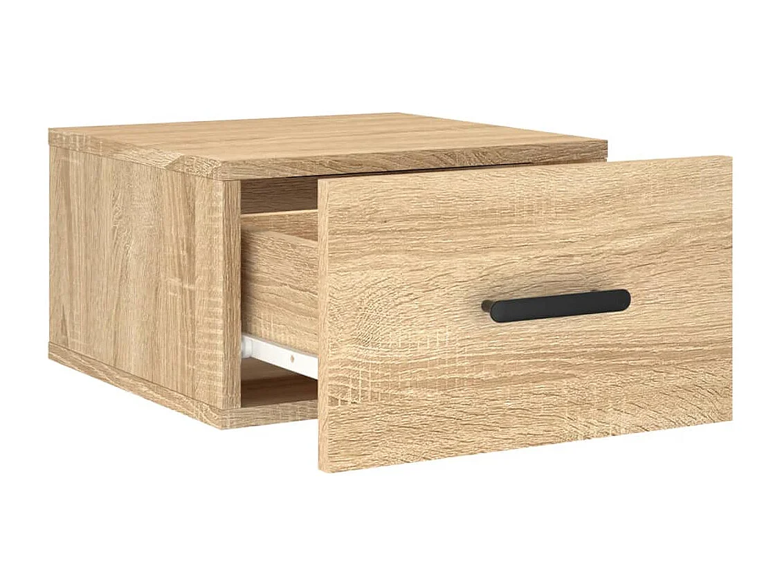 Cataula  Tables de chevet murales 2 pcs chêne sonoma 35x35x20 cm