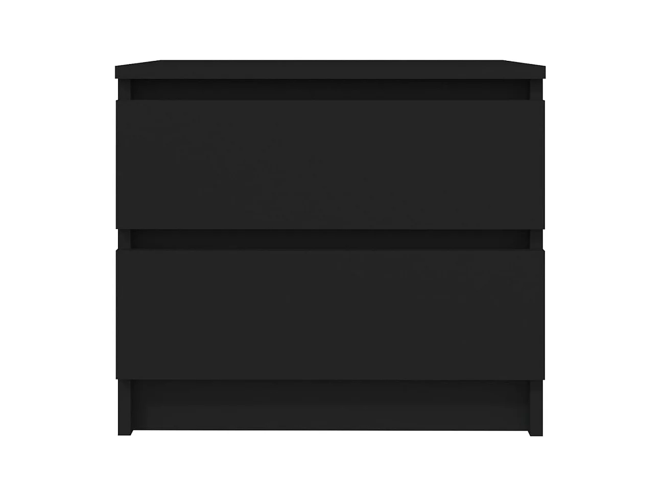 Weldon Spring  Tables de chevet 2 pcs Noir 50x39x43,5 cm Aggloméré