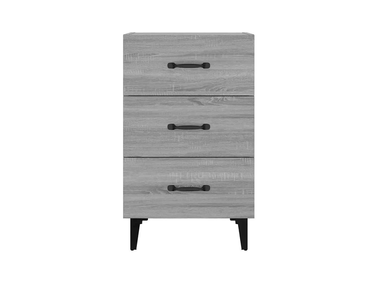 Åsgeir  Table de chevet sonoma gris 40x40x66 cm bois d'ingénierie