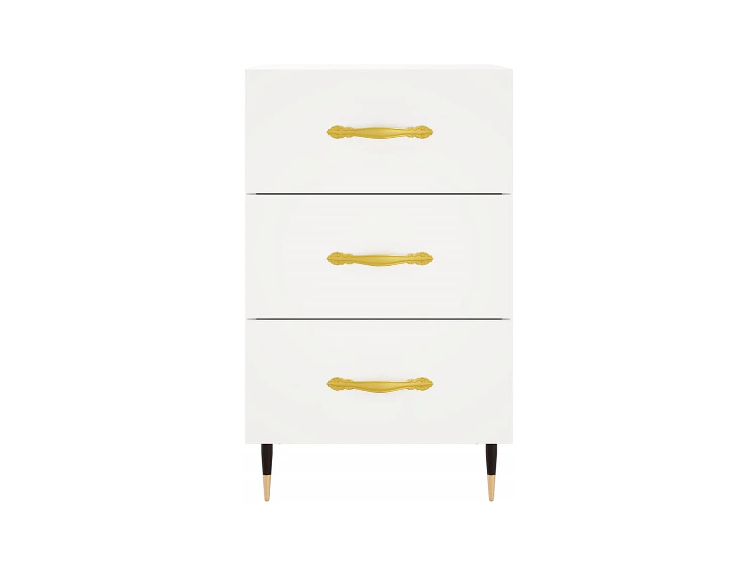 Maria Elise  Table de chevet blanc 40x40x66 cm bois d'ingénierie