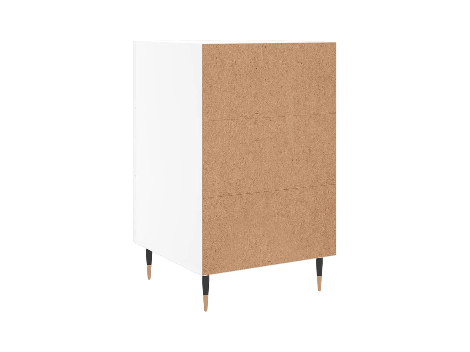 Maria Elise  Table de chevet blanc 40x40x66 cm bois d'ingénierie