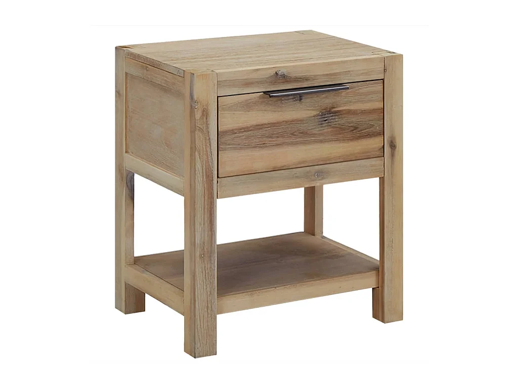 Griffin  Nachttisch mit Schublade 40x30x48 cm Akazie Massivholz