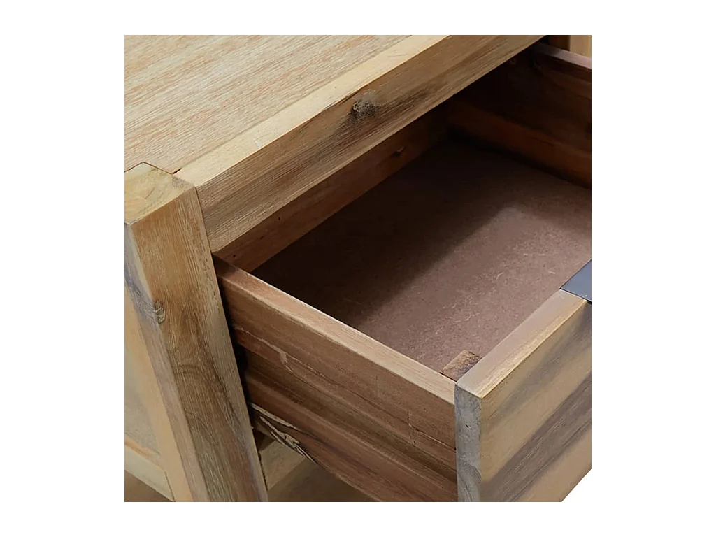 Griffin  Nachttisch mit Schublade 40x30x48 cm Akazie Massivholz