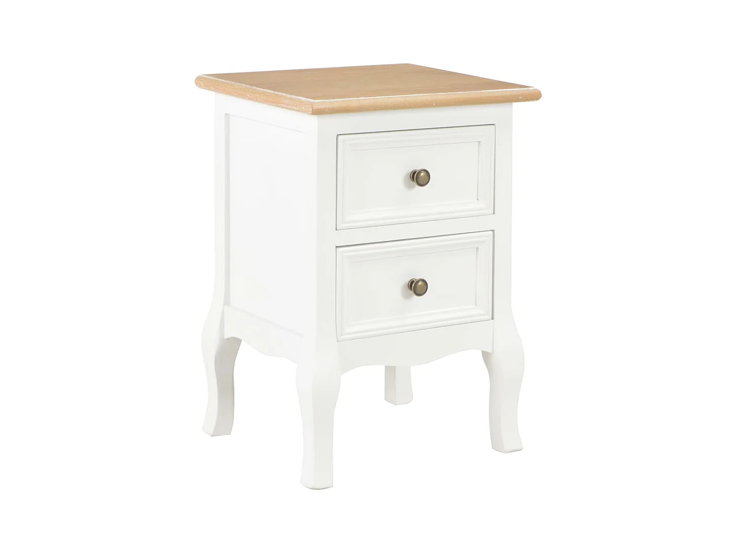 Jack Walter  Tables de chevet 2 pcs blanc 35x30x49 cm MDF
