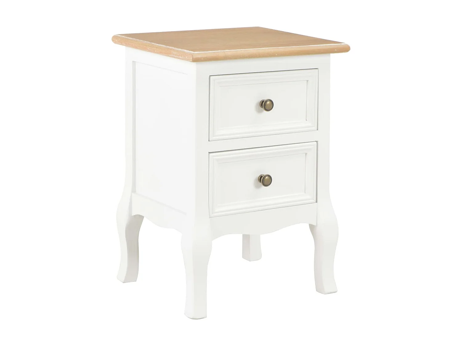 Jack Walter  Tables de chevet 2 pcs blanc 35x30x49 cm MDF