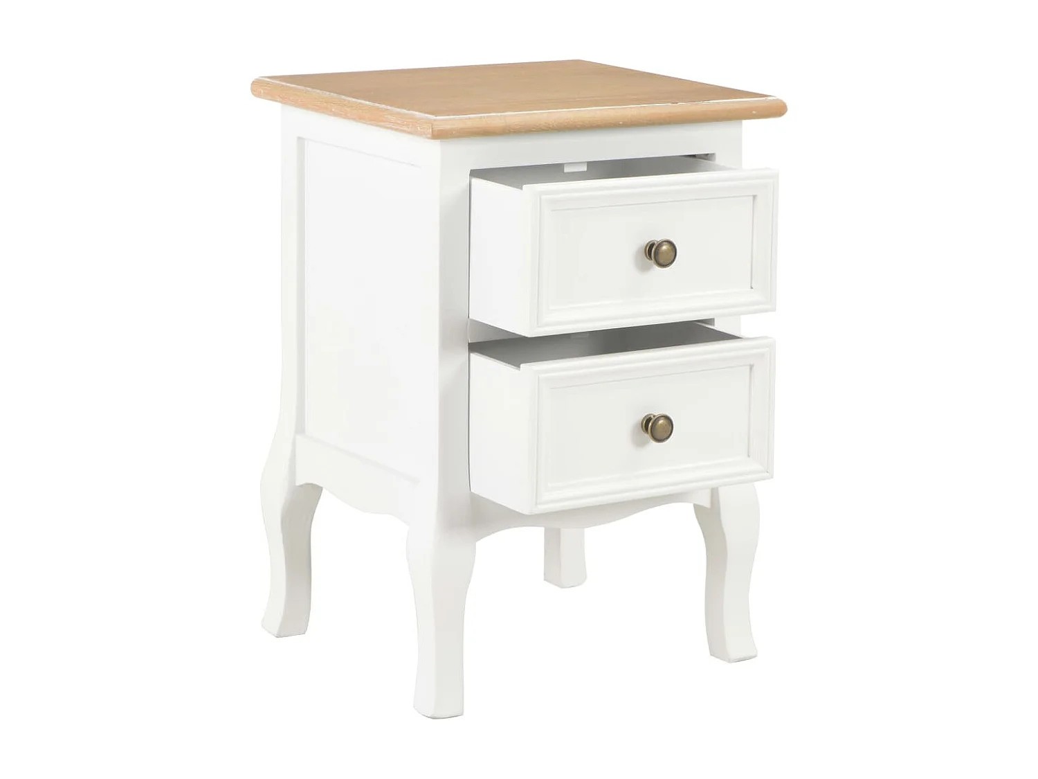 Jack Walter  Tables de chevet 2 pcs blanc 35x30x49 cm MDF