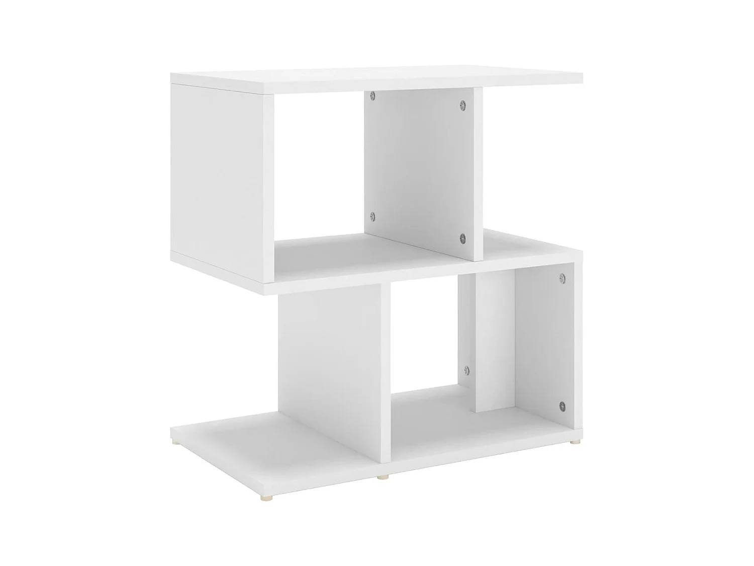 Kerwin  Table de chevet blanc 50x30x51,5 cm bois d'ingénierie