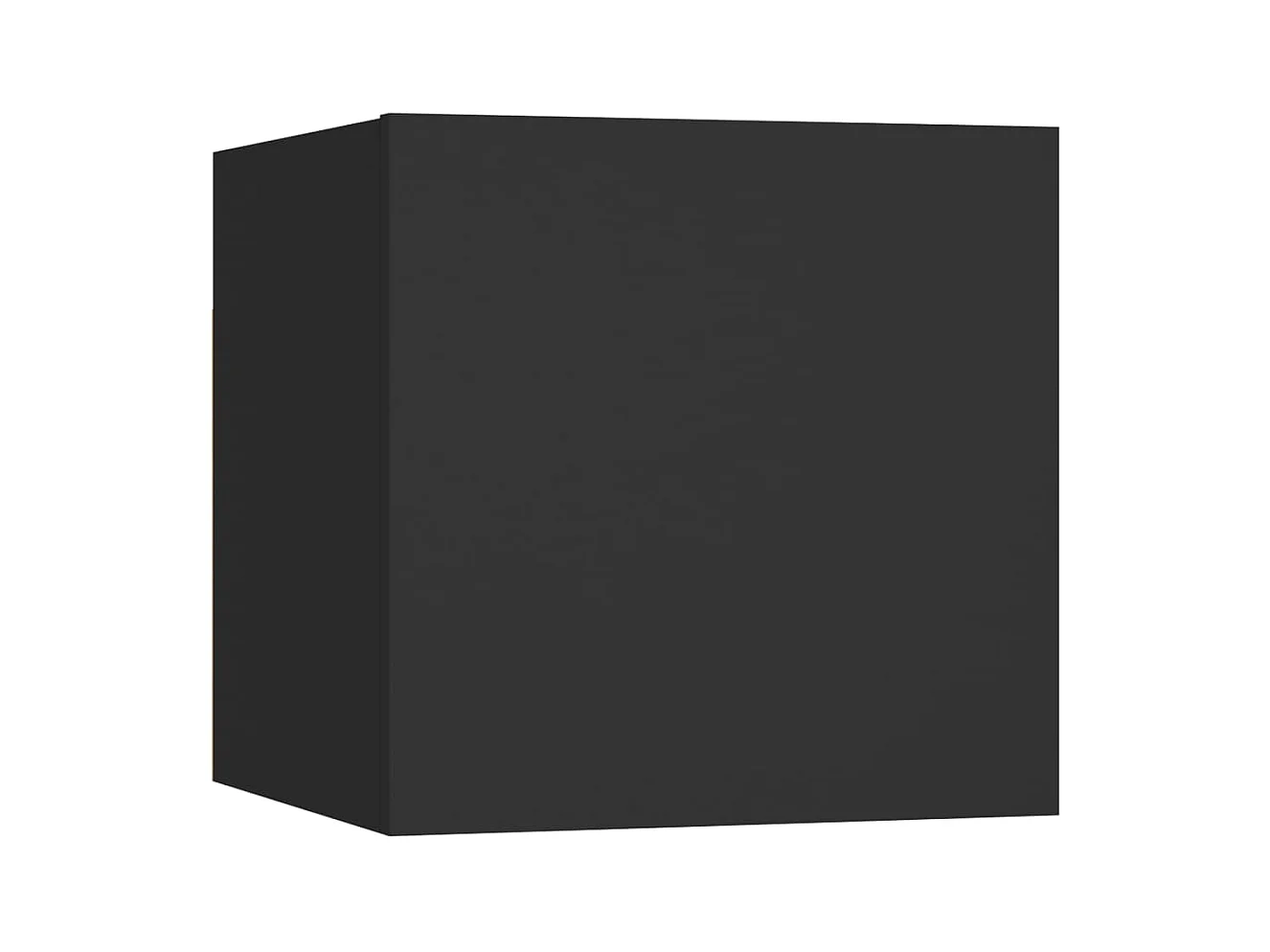 Tarpon Springs  Table de chevet Noir 30,5x30x30 cm Bois d'ingénierie