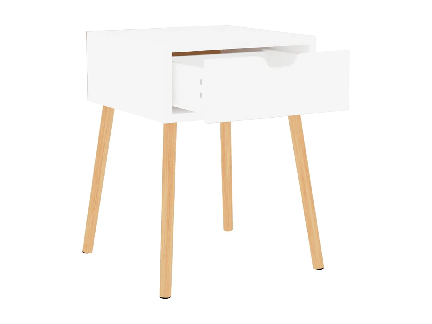 Wellsville  Tables de chevet 2 pcs Blanc 40x40x56 cm Bois d'ingénierie