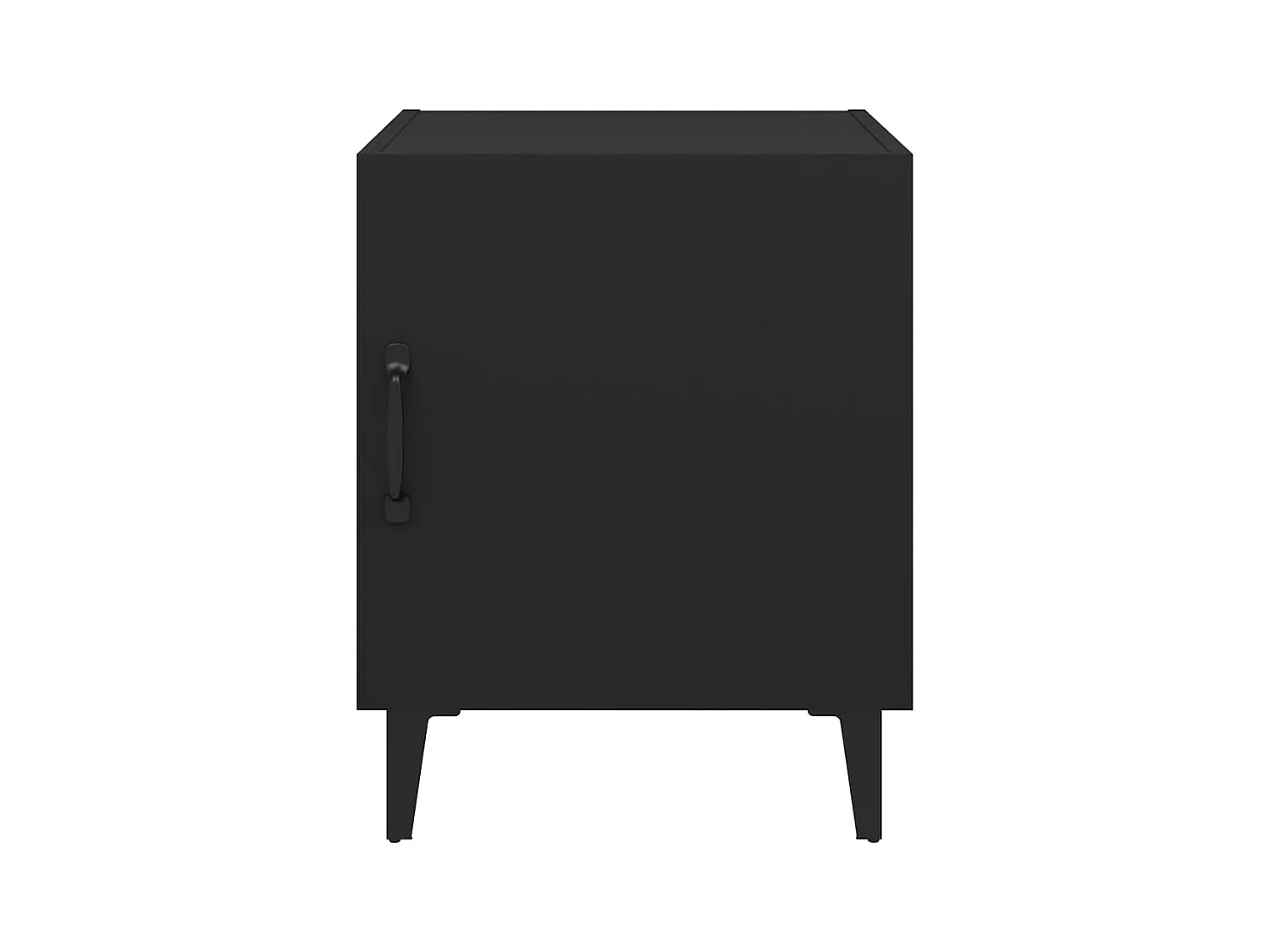 Hondo  Tables de chevet 2 pcs Noir Bois d'ingénierie