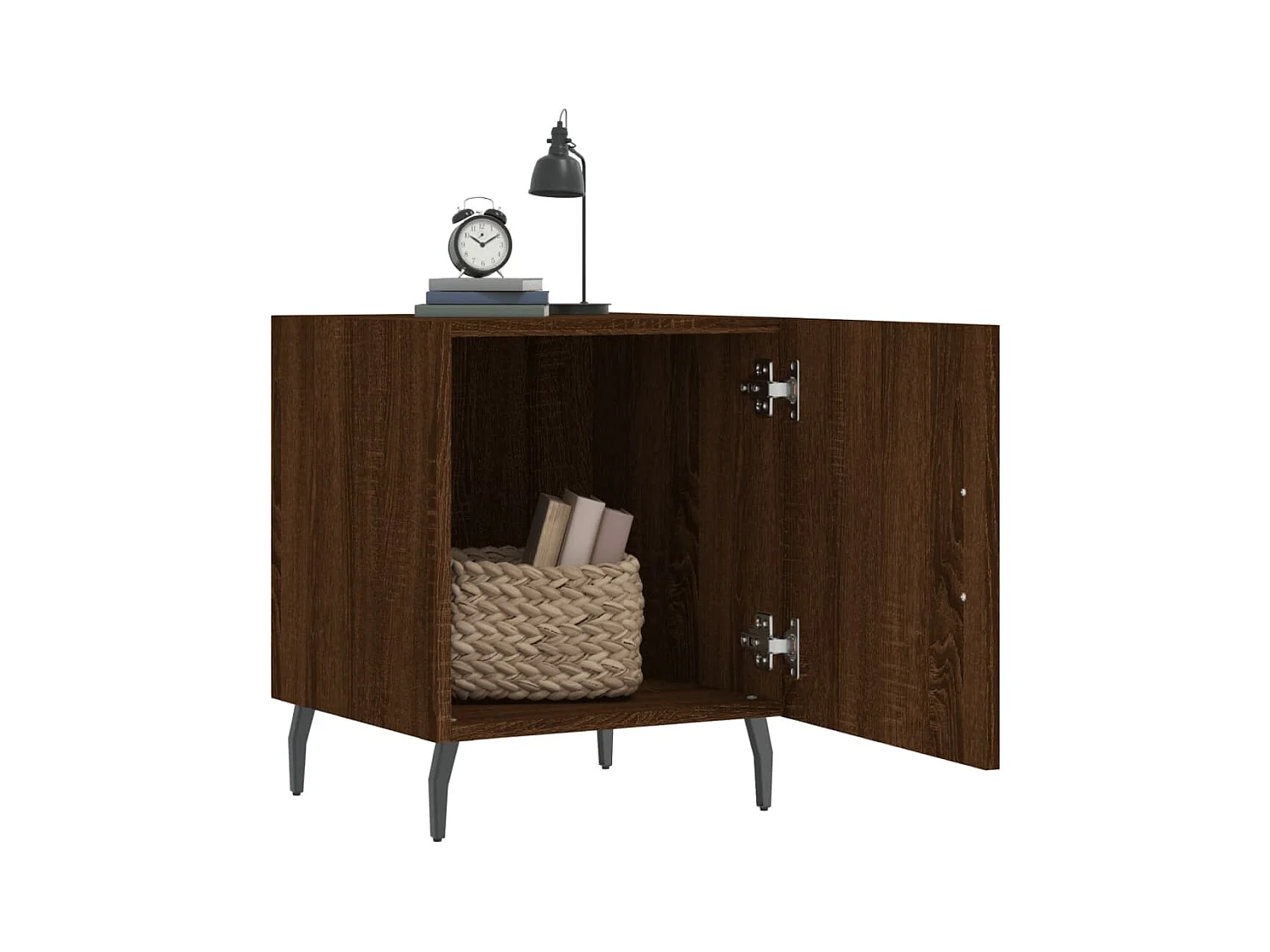 Volda  Tables de chevet 2pcs chêne marron 40x40x50cm bois d'ingénierie