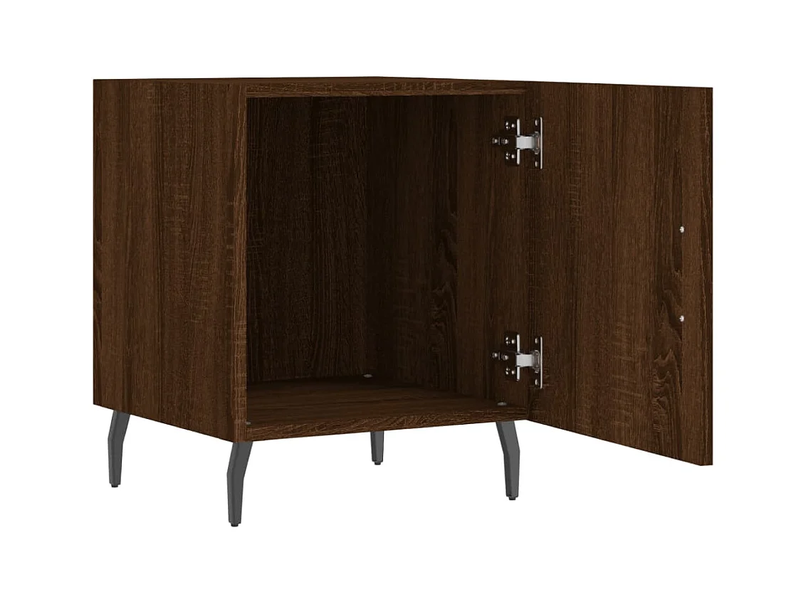 Volda  Tables de chevet 2pcs chêne marron 40x40x50cm bois d'ingénierie