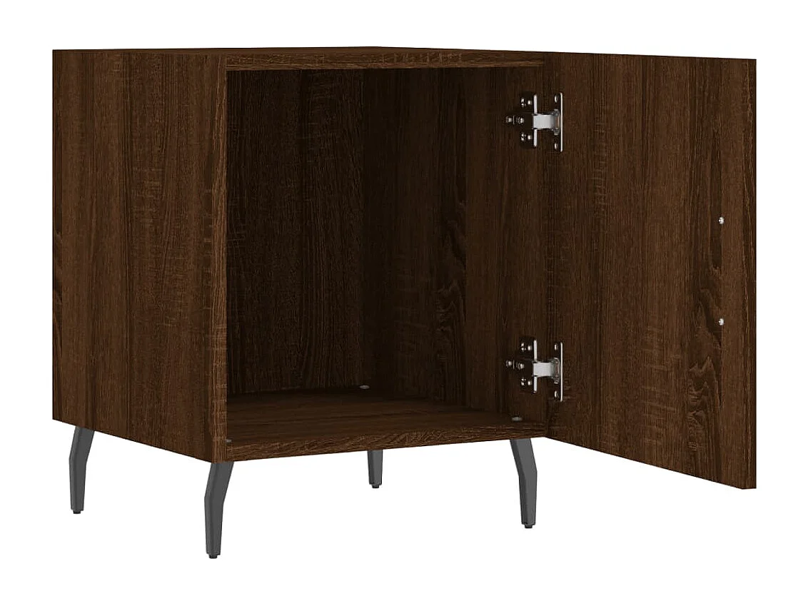 Volda  Tables de chevet 2pcs chêne marron 40x40x50cm bois d'ingénierie
