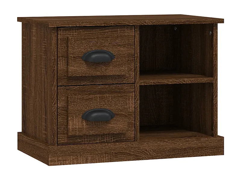 North Las Vegas  Table de chevet chêne marron 60x35,5x45 cm