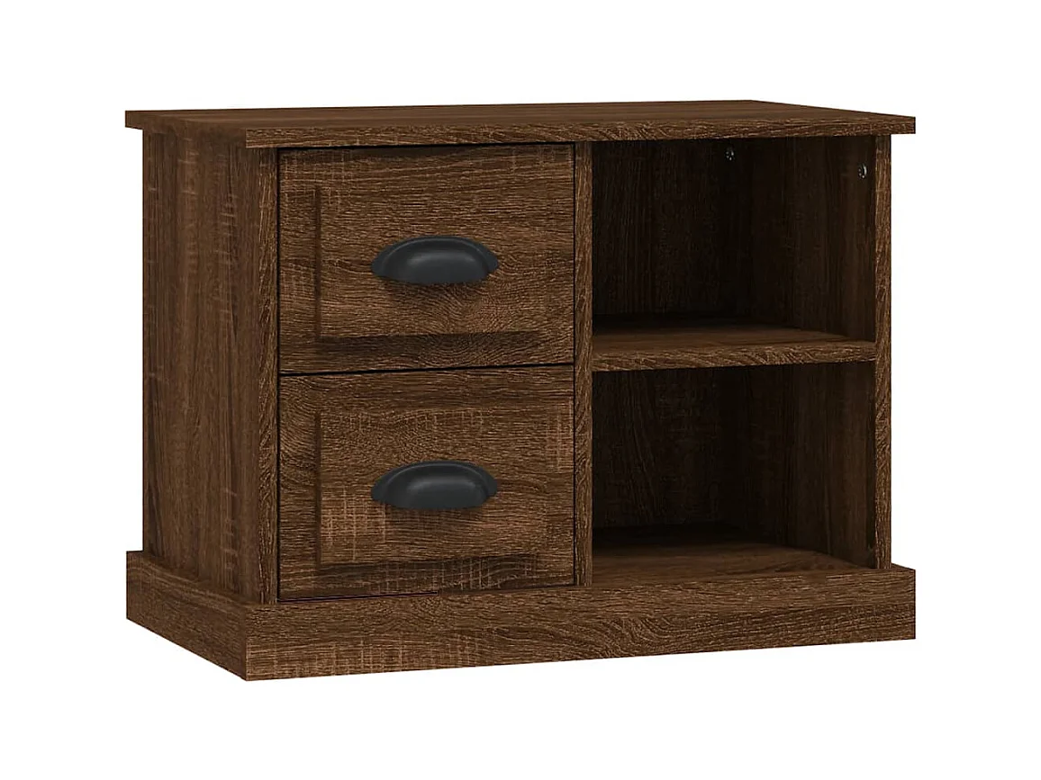 North Las Vegas  Table de chevet chêne marron 60x35,5x45 cm