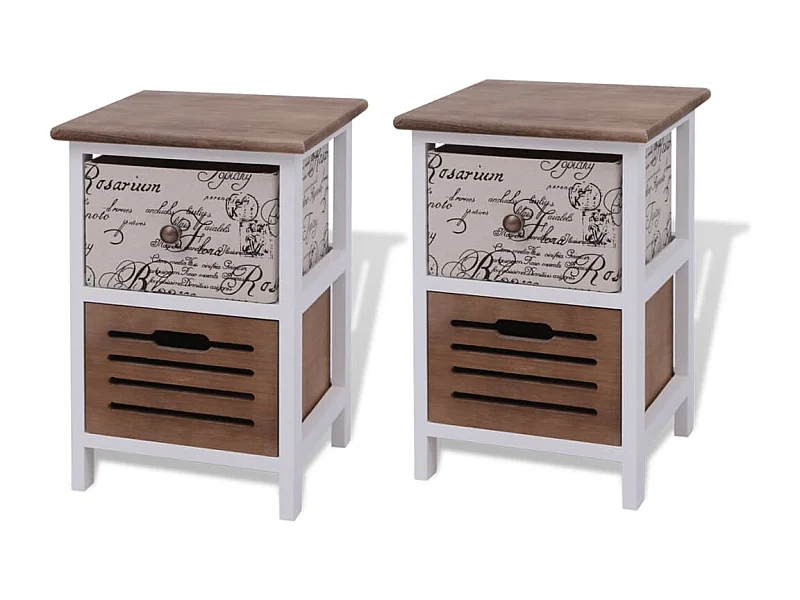 Janina  Nachttische 2 Stk. Holz