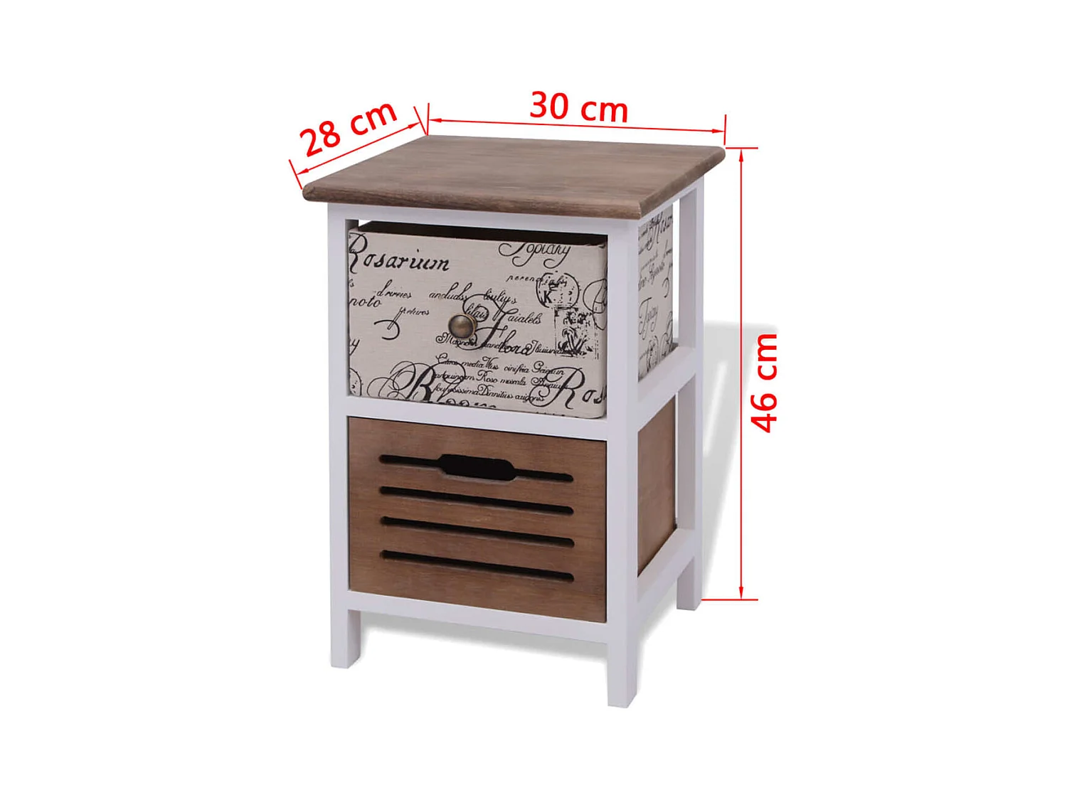 Janina  Table de chevet 2 pcs Bois