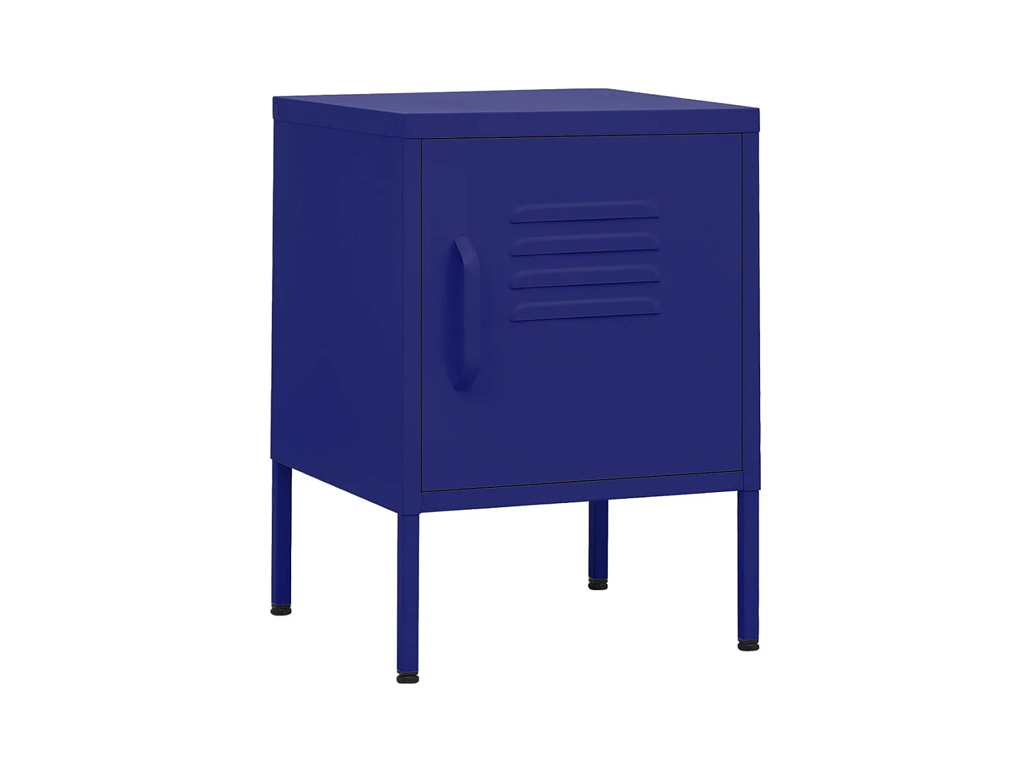 Lakeland  Table de chevet Bleu marine 35x35x51 cm Acier